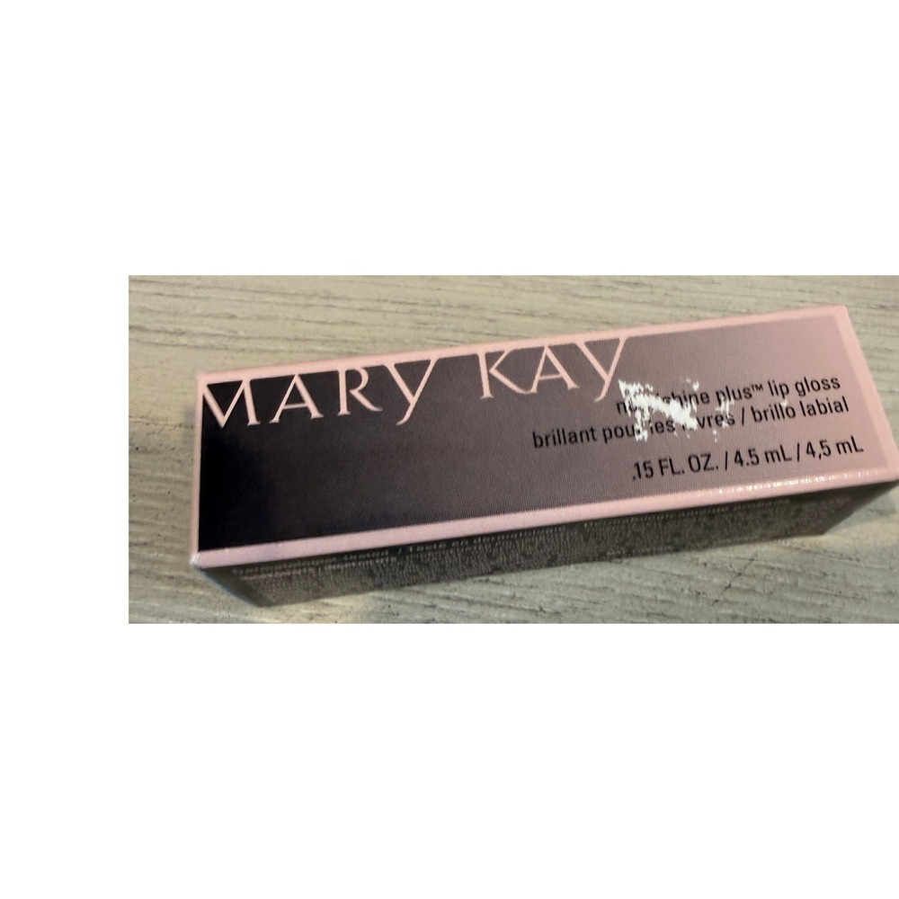 Mary Kay NouriShine Plus Lip Gloss Pink Sateen 0.15 oz Shimmer High Shine New